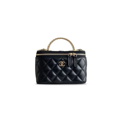 CHANEL MASTER 24S TRANSPARENT HANDLE LONG BOX BLACK AP3768 (17*9.5*7.8cm)